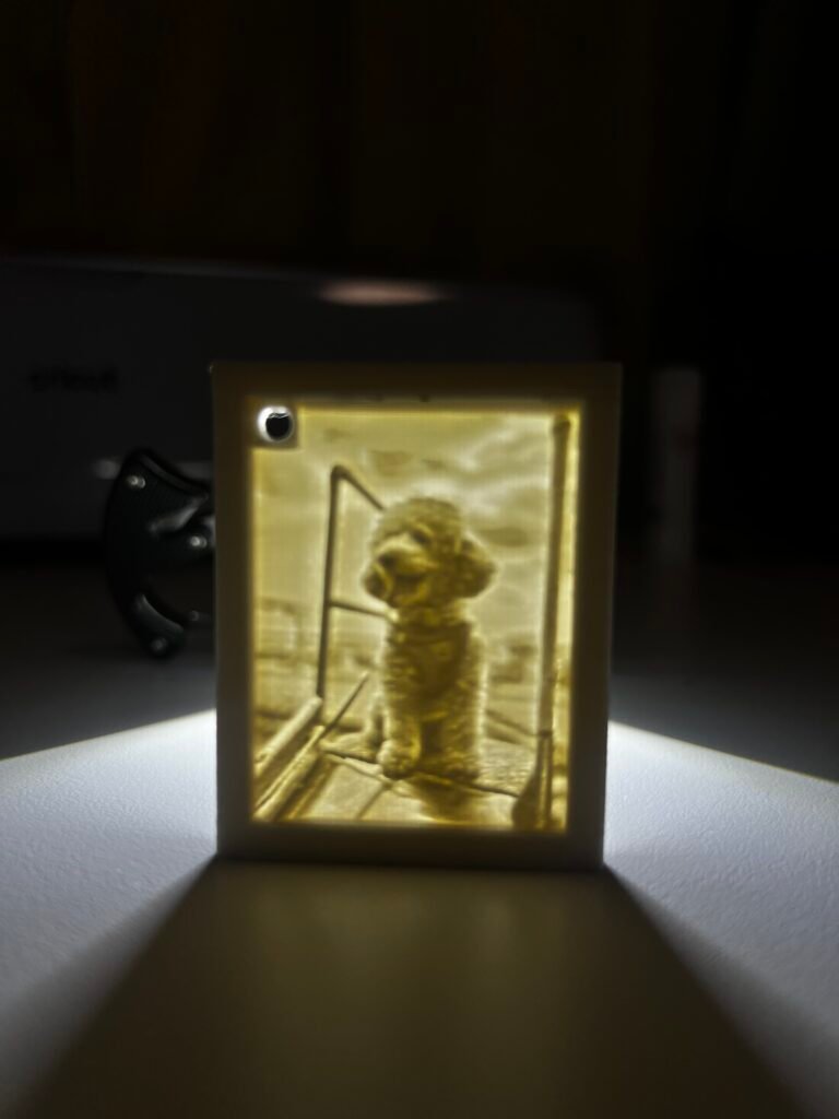 Lithophane (Dog image)