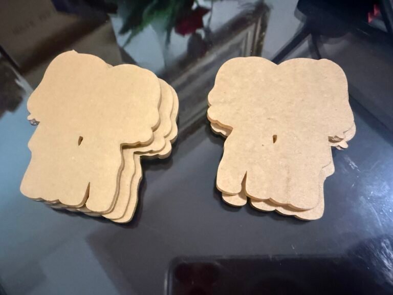 Custom acrylic cutouts, cut to shape