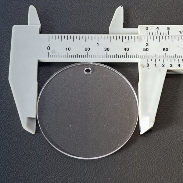 Acrylic Circle Blanks 2mm Clear – 2 Inch, 10 pcs