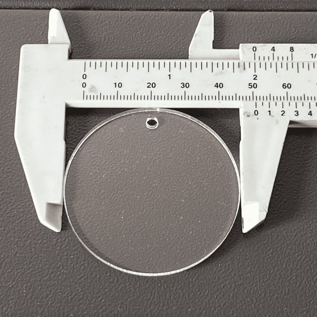 Acrylic Circle Blanks 2mm Clear – 1 to 3 Inch, 50 pcs