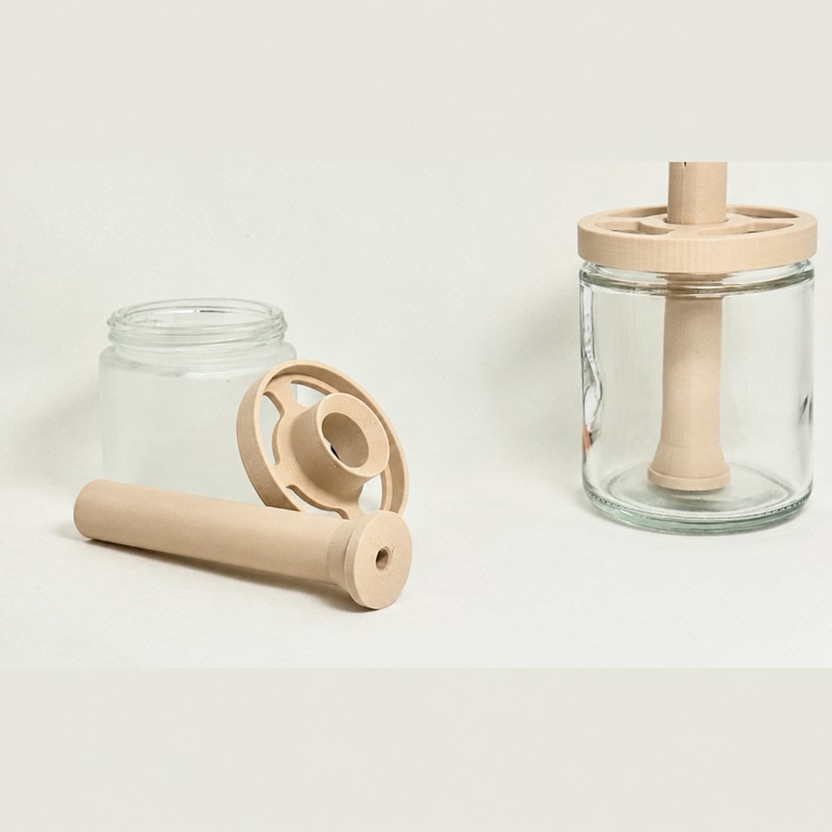 Candle Wick Centering Tool – 3D Printed, 40–85 mm Jars