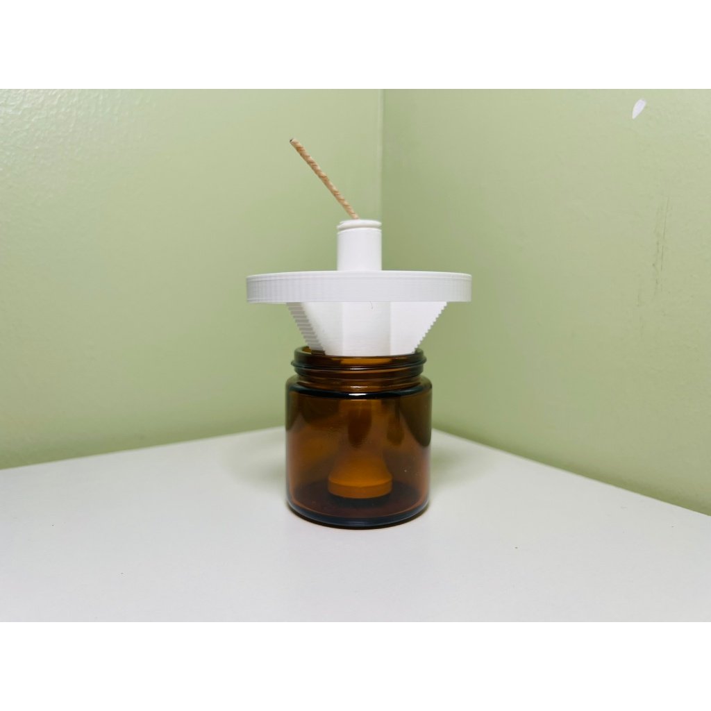 Candle Wick Centering Tool – 3D Printed, 40–85 mm Jars