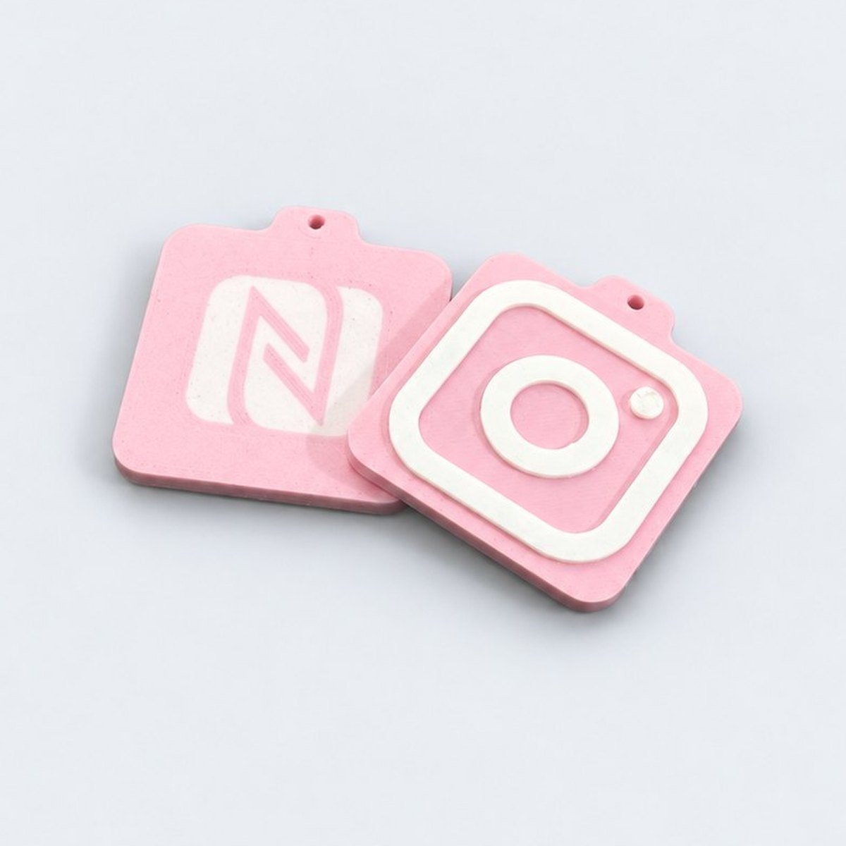 NFC Smart Keychain – Tap to Share Your Link, 3D Printed