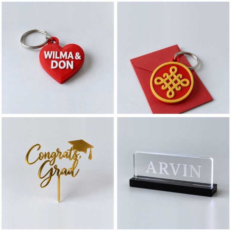 Sample idea: Gold mirror acrylic Congrats Grad cake topper